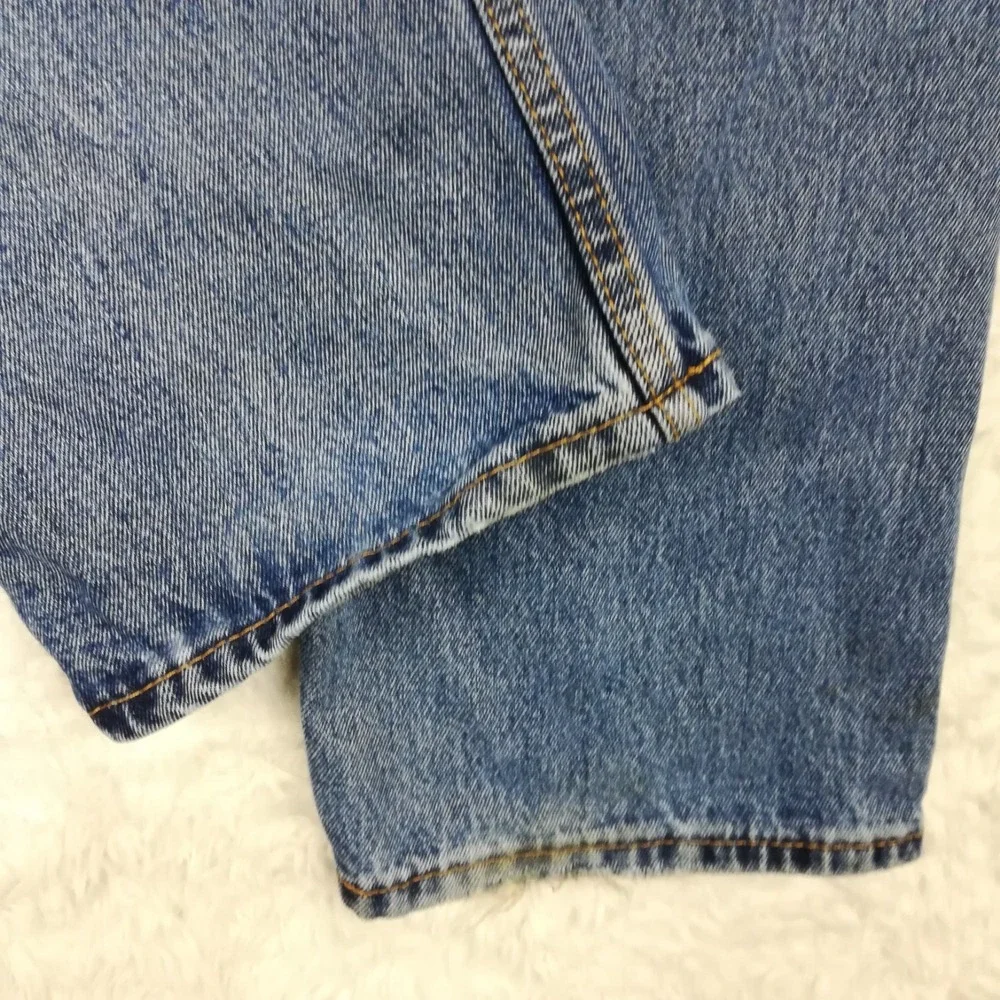 Levi's Mens Jeans 505 Straight Leg Blue Denim Medium Wash Regular Fit 35x32